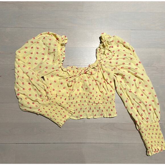 Faithfull the Brand Ella Floral Smocked Blouse - Picture 3 of 8